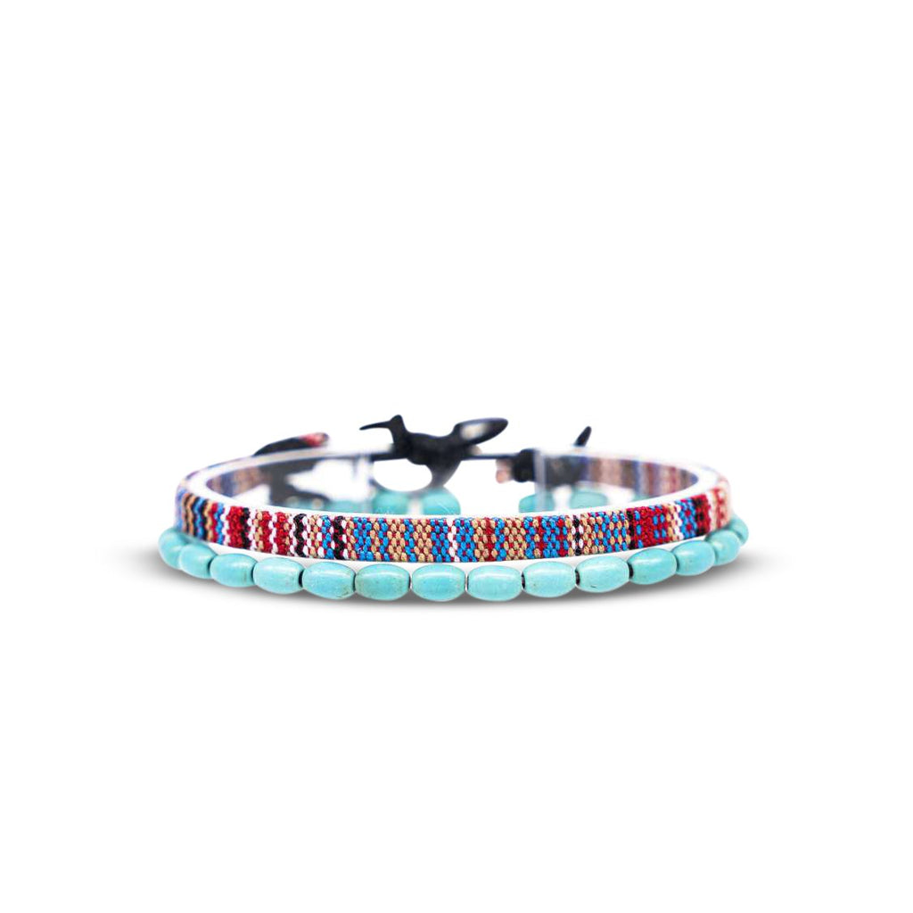 Bracelet Pack - Multi Color & Turquoise Beads – Made by Nami EU