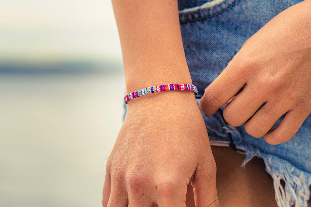 Boho Surfer Bracelet - Pink